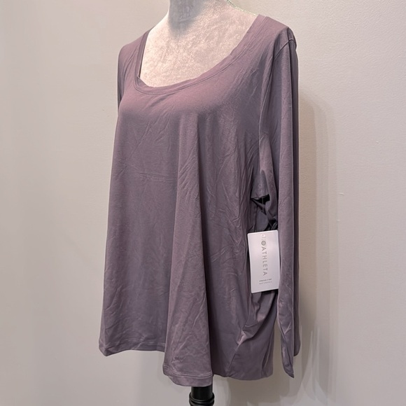Athleta Stratus ll top purple long sleeve tshirt NWT - Picture 2 of 9